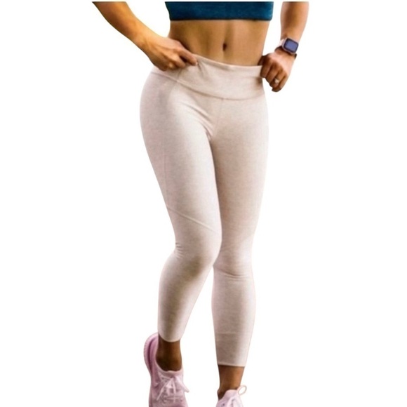 Outdoor Voices Pants - Outdoor Voices 3/4 Warm Up Leggings Oatmeal Womens Medium